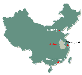 anhui location map, anhui province
