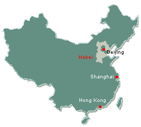 location of Hebei province