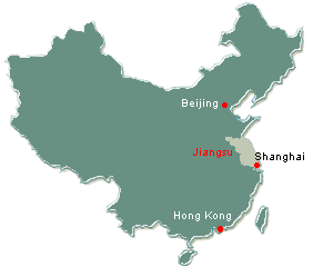 location of Jiangsu province