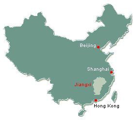 location of Jiangxi province