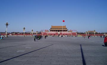 tiananmen square, china's icon, and the largest square in the world