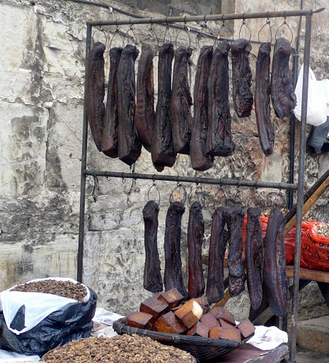 smoky and dried meat and toufu, guizhou picture