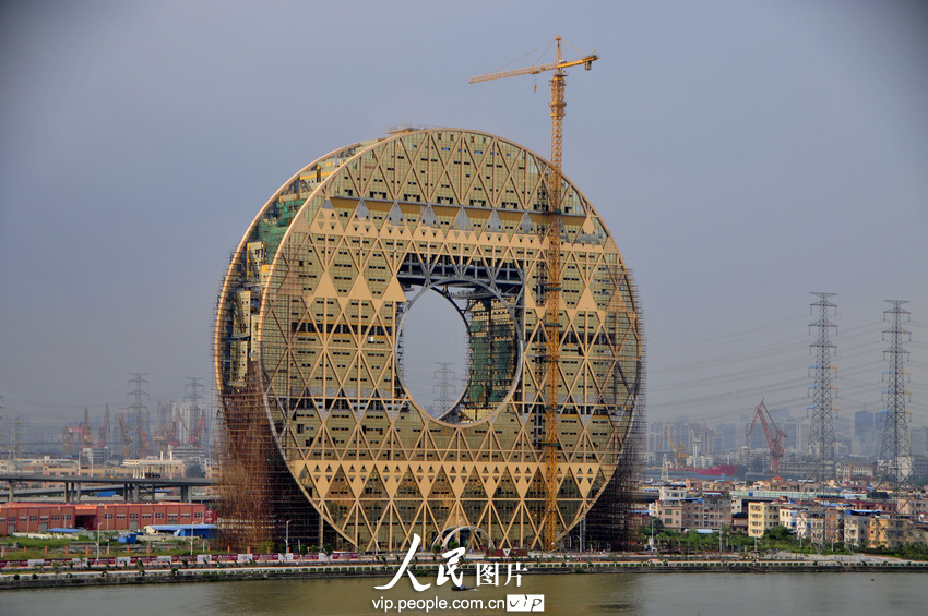 round coin building in china