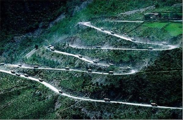 pictures of sichuan-tibet highway transportation