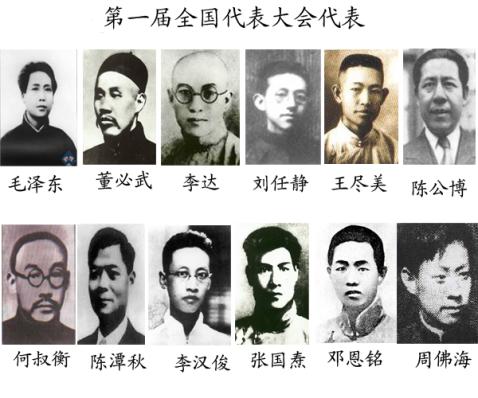 representatives of the Chinese communist party's first national congress