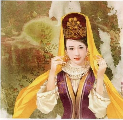 china ethnic tatar woman