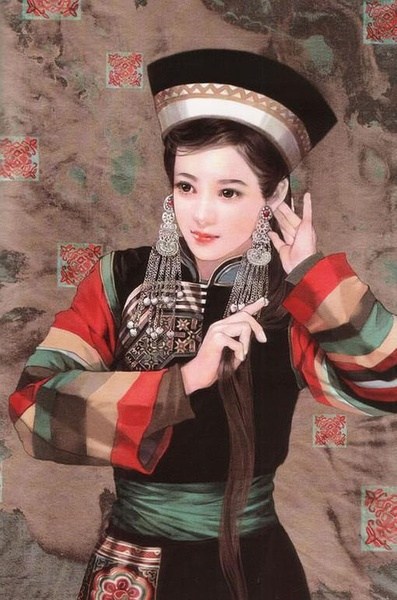 china ethnic tu woman