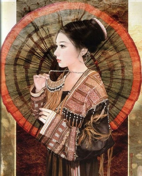 china ethnic group, yao woman