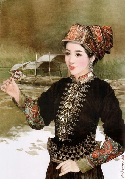 the largest ethnic group zhuang, zhuang woman