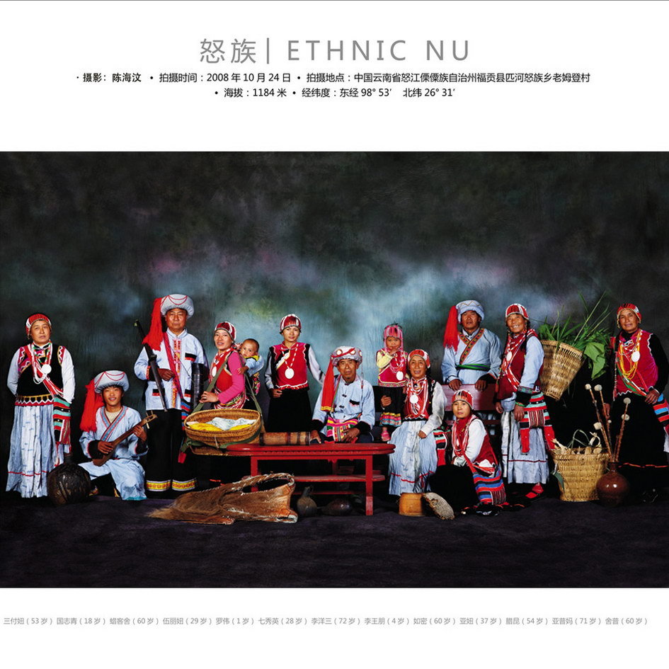 nu people, china ethnic nu people, family picture of nu people