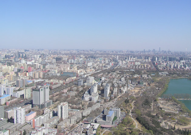 beijing central tv tower, facing northeast
