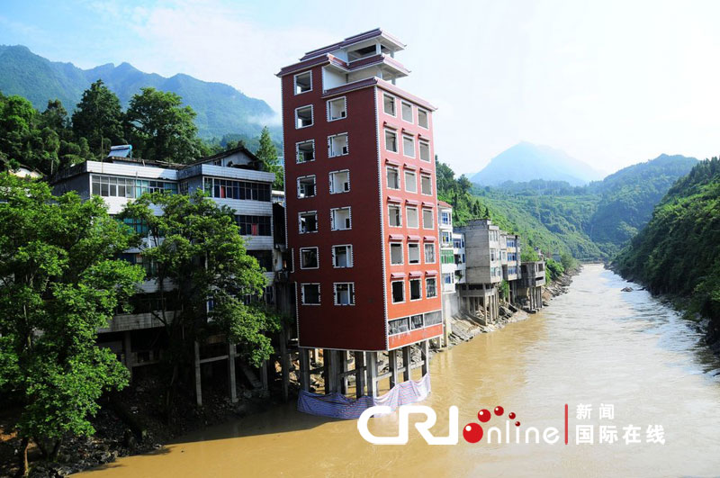 building in river, china funny picture