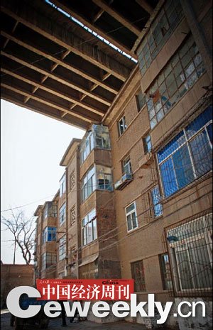 a building under a bridge in taiyuan, shanxi