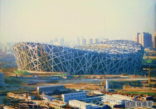 construction pictures of the olympic 