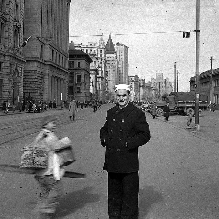 walter arrufat on bund of shanghai