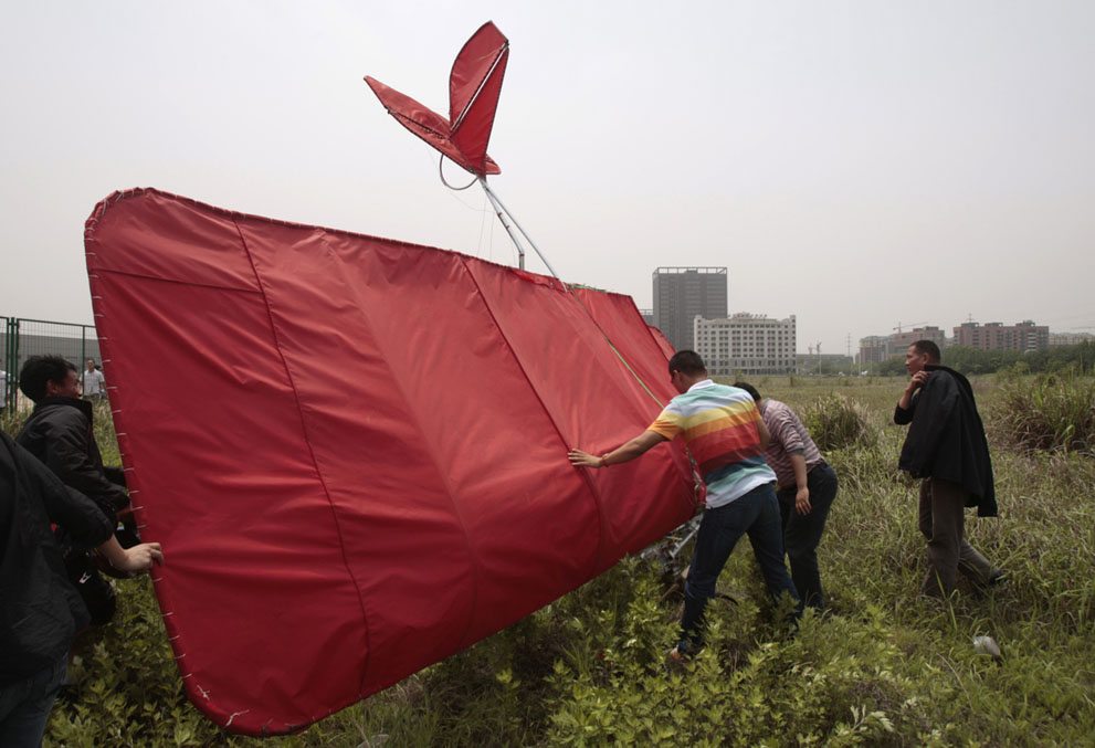 homemade ultra-light aircraft by chinese
