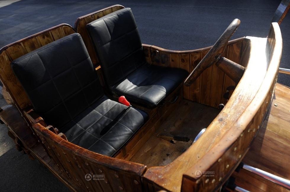 wood-made car