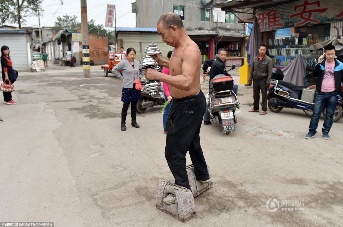 Morning Exercises with Shoes Made of Stone