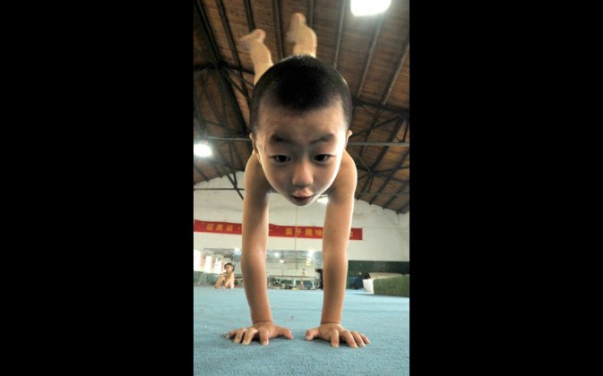 gymnasts training in china