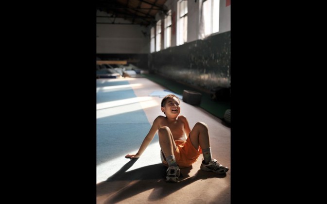 china gymnasts training